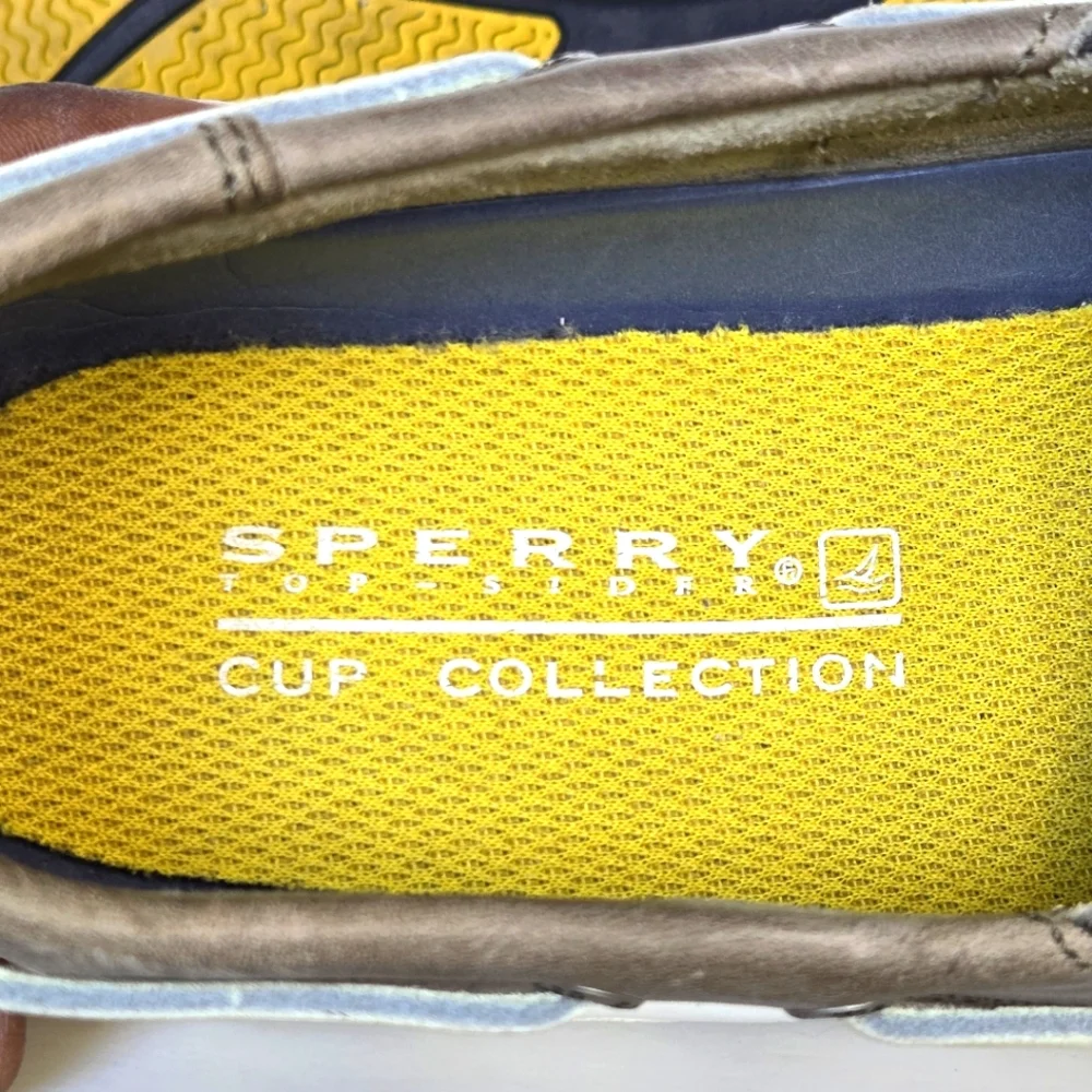 Sperry Top-Sider Cup Grey Leather Boat Shoes - Mens Size US 10 M Model #0219212
